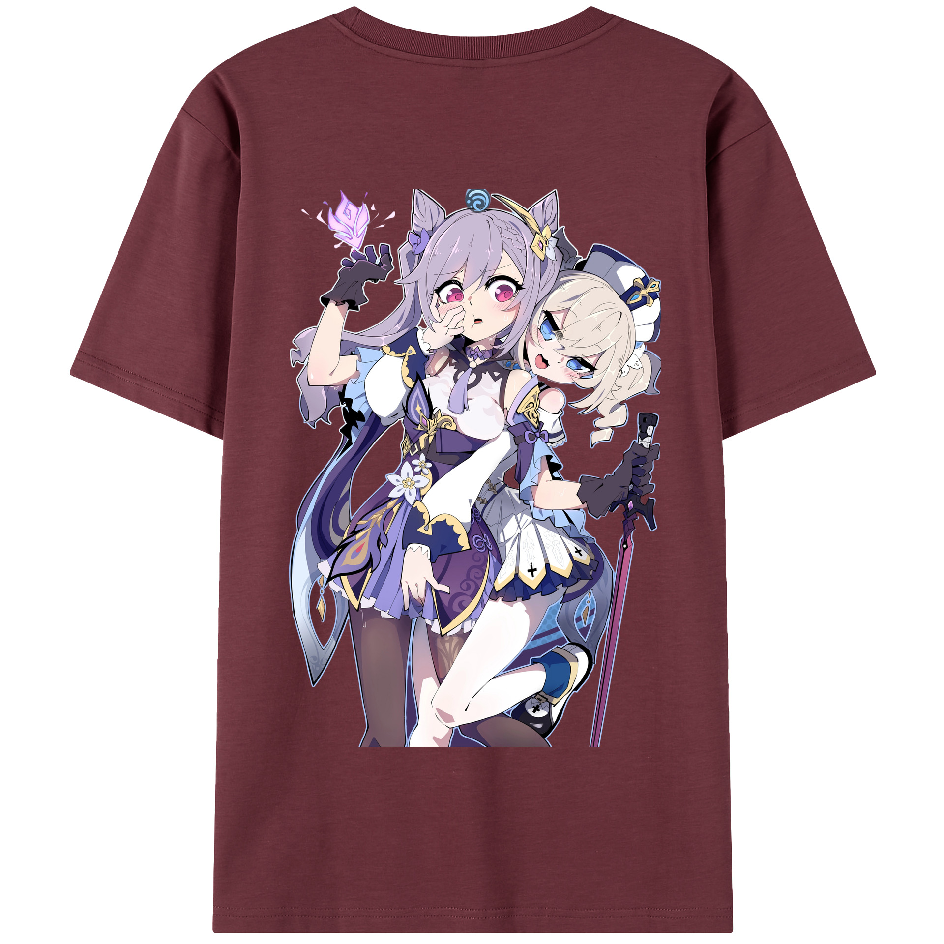 げんし神 刻晴 こくせい genshin Kokusei 綿100％半袖Tシャツ（背面プリント）